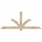 Ekena Millwork Redmond Rough Sawn Timber Gable Bracket, Douglas Fir, 72"W x 30"H x 4"D x 4"F, 10/12 Pitch GBW072X30X0404RED00RDF - alternate 1